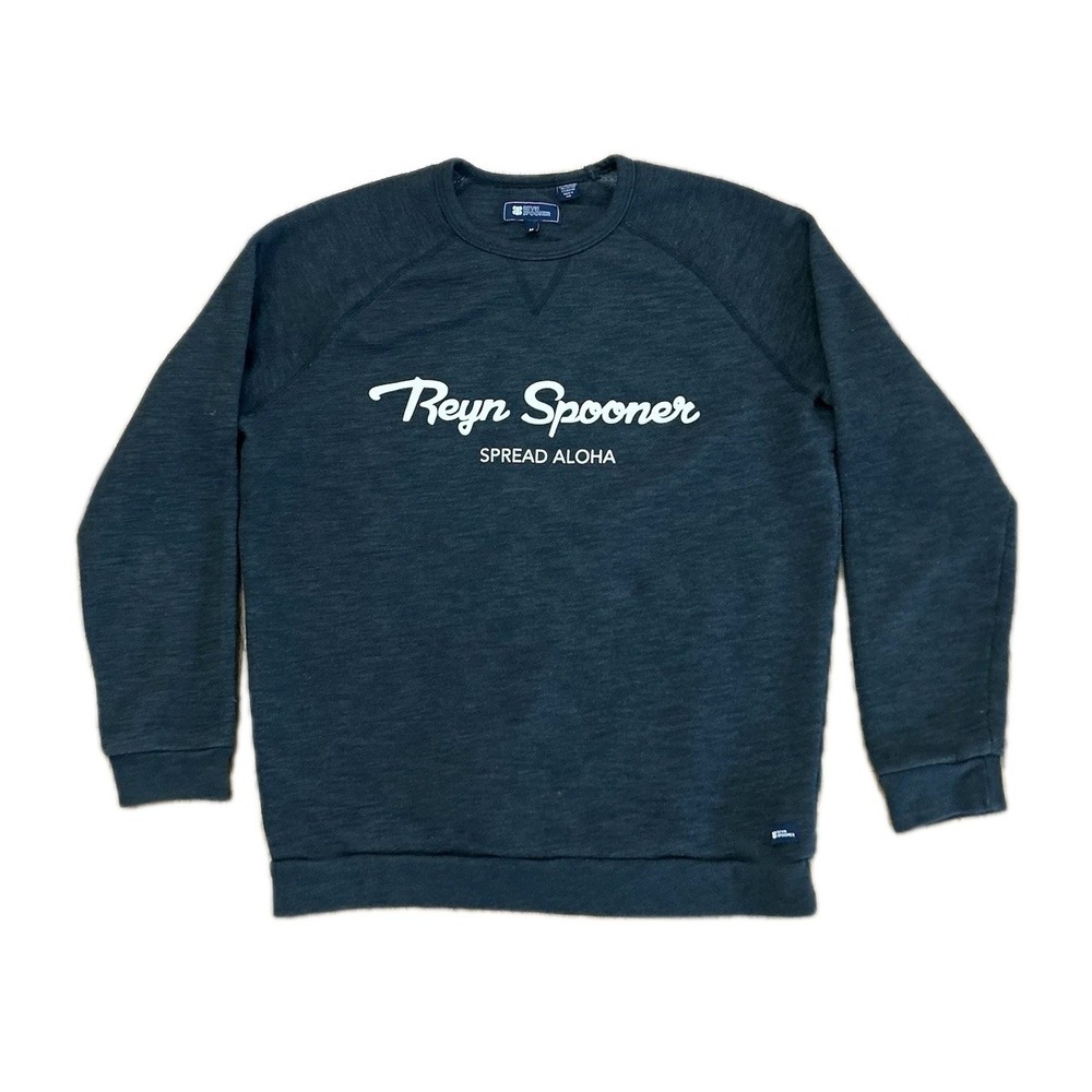 RARE Reyn Spooner Crewneck Sweatshirt Mens Medium Hawaii Spread Aloha Made In US